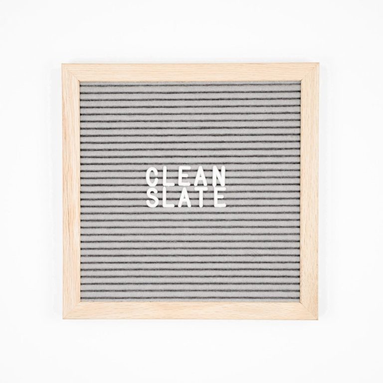 Letter board - Clean Slate sign