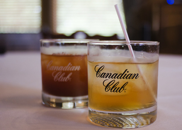 Cocktails while visiting the Canadian Club Brand Centre