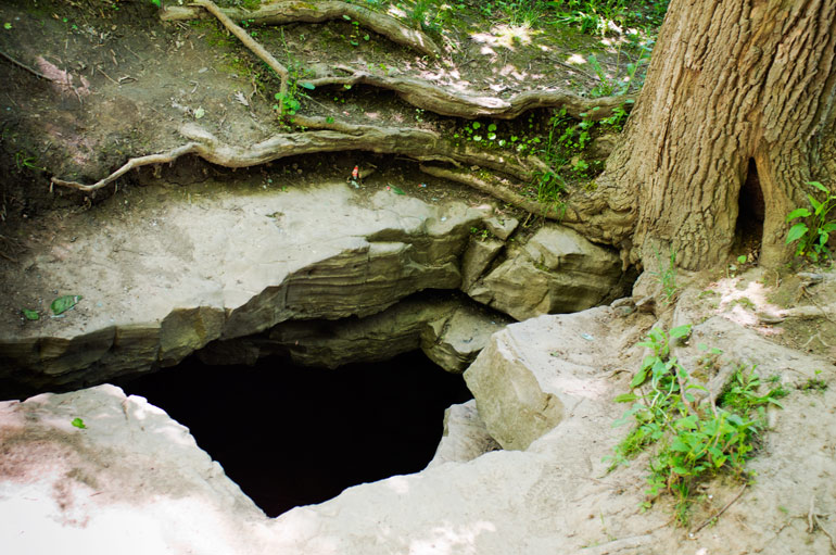 Karsts and caves at Eramosa Karst Conservation Area near Stoney Creek, Ontario