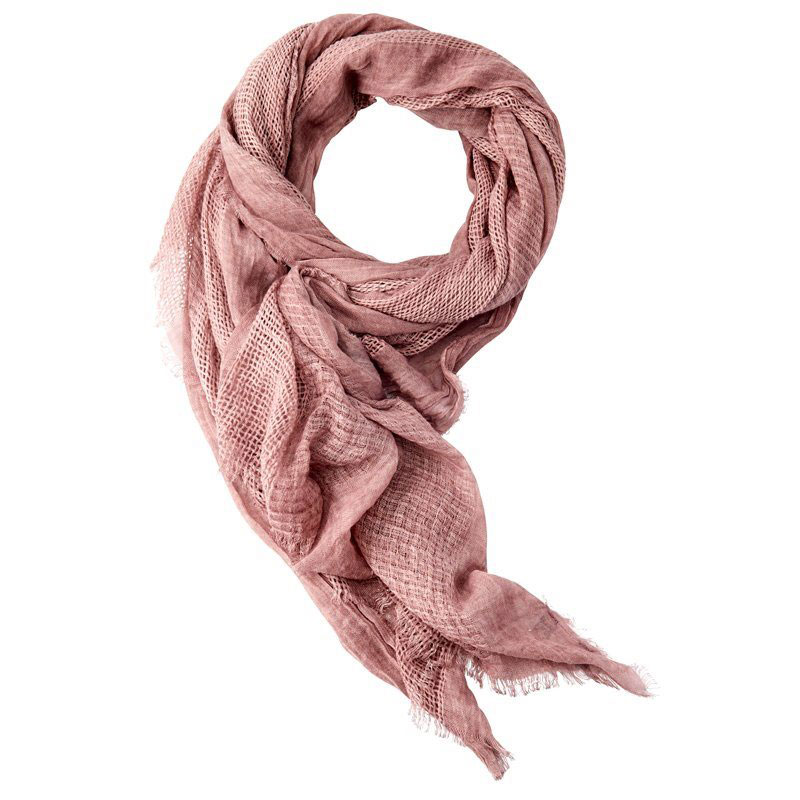 Pampering yourself after giving birth - pretty pink scarf