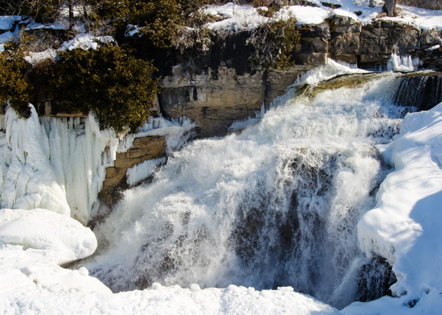 Inglis Falls In Winter