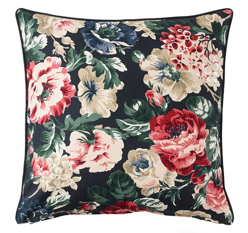 Spring decorating on a dime - floral pillows are hot for Spring 2019