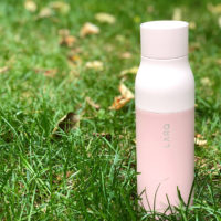 Larq bottle review - pink bottle