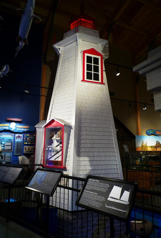 The lighthouse at the visitor centre at Bruce Peninsula National Park. 