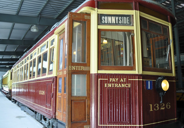 The Halton Railway Museum - a vintage streetcar from the TTC Toronto