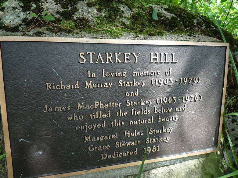 Starkey Hill memorial.