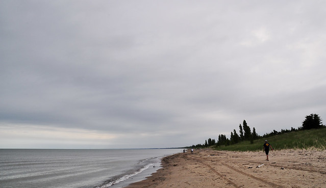 The sand dunes and beach at The Pinery - one of the best beaches in Ontario