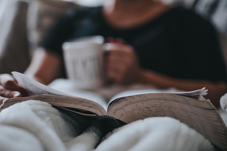 Rainy day activities: read a book. Things to do on a rainy day. 