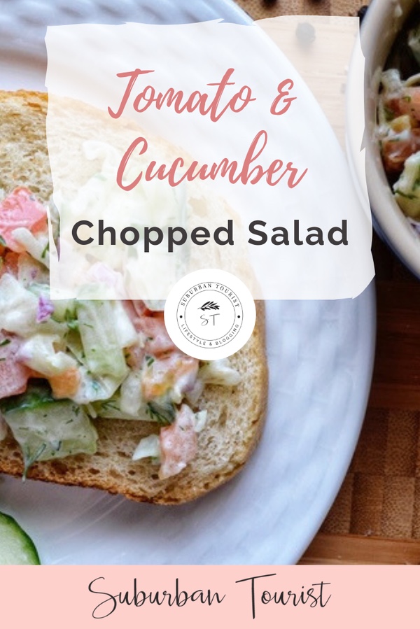 Learn how to make a tasty and easy-to-make tomato and cucumber salad that can be used as a side or as a topping on your favourite bread. #salad #saladrecipe #foodrecipe #tasty #cucumber #tomato #tomatosalad #polishcuisine 